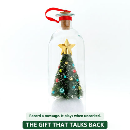 The gift that talks back: recordable Christmas tree bottle